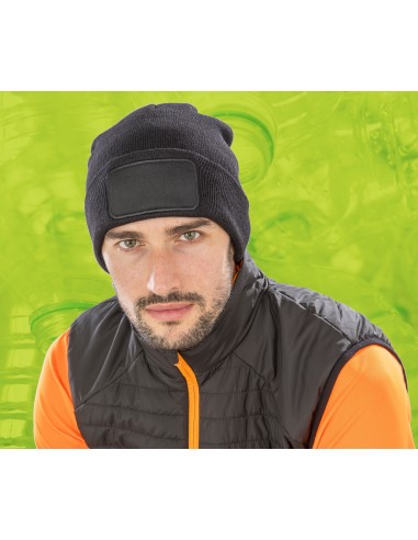 R-RC927X-Recycled Double Knit Printers Beanie